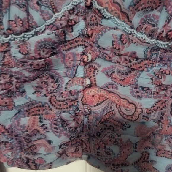 [5x$20] New Paisley Crop Top  / Size Small - Picture 5 of 6